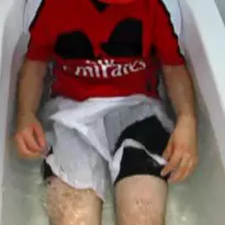 Arsenal football kit wet ripping